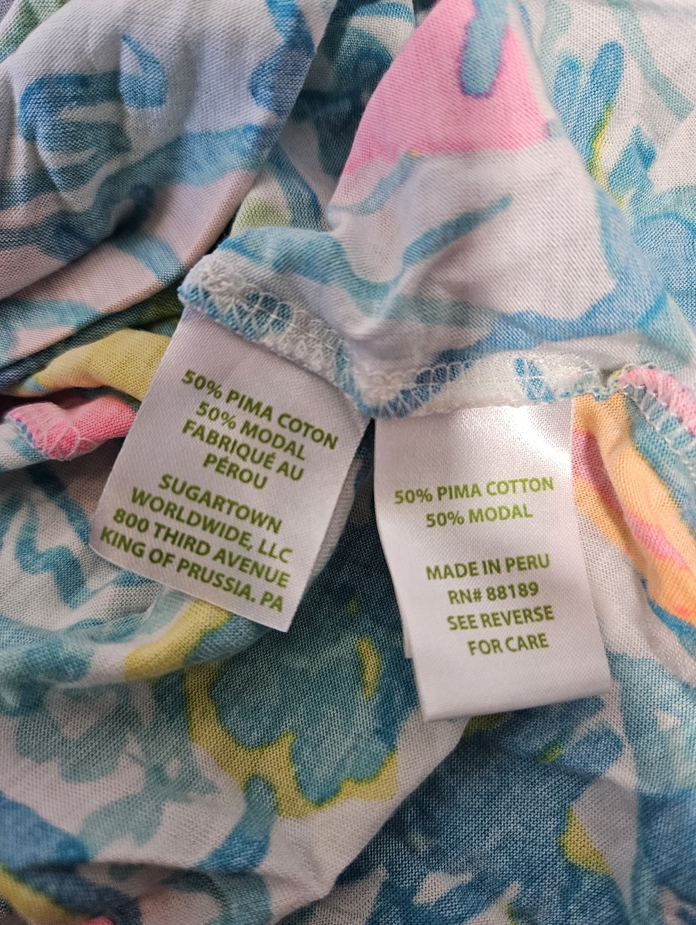 Lilly Pulitzer Colorful Tamiami Off-the-Shoulder Top XL Ruffle Tank Beach - Picture 3 of 8